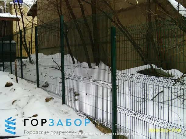 Замена забора на сетчатый 3Д забор