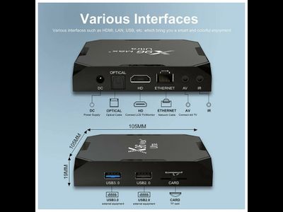 Медиаплеер X96 MAX+ ULTRA S905X4 4/32GB Android TV BOX