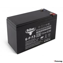 Аккумулятор RuTrike 6-F-7,5 (12V7,5Ah C20)
