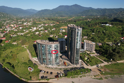 ЖК "Tropical Garden", Квартира 1+1 с прямым видом на Чёрное море , в Грузии, пригород Батуми. Аренда на долгий срок. Сдана до 081025