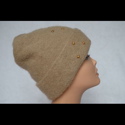 Шапка с отворотом женская вязаная Vizio Италия 6843 CRY