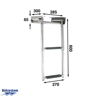 Трап телескопический Batsystem BKT72 600 x 285 мм 2 ступеньки, 9519037464