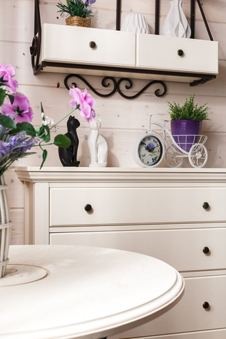 Комод Бьерт 1-37 узкий из массива сосны на высоких ножках 97 х 43 х 96 см