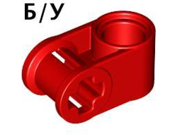 ! Б/У - Technic, Axle and Pin Connector Perpendicular, Red (6536 / 4118881 / 4173664 / 4188298 / 6261373) - Б/У