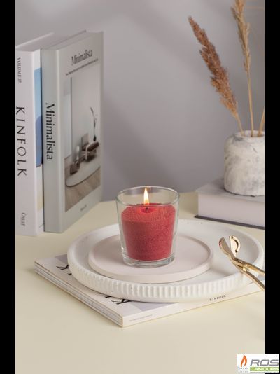 Насыпная свеча "Радость" 7*7 см, цвет "Терракот"