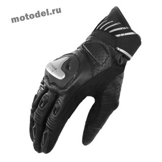 Мото перчатки Vemar Titanium, с металлической защитой, черные