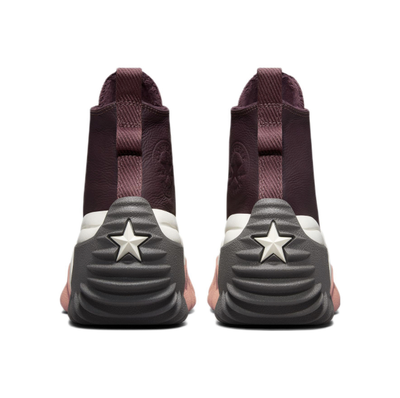 Кожаные кеды Конверс Ран Стар Моушн бордовые высокие A01335C купить в СПб