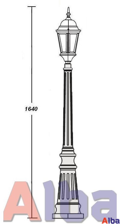 Astoria 411 2L черн Парковый светильник