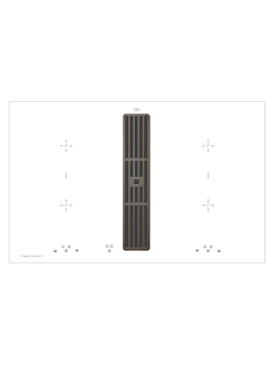 Индукционная варочная панель с вытяжкой Kuppersbusch KMI 8500.0 WR Black Chrome