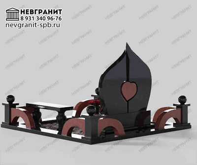 Двойные памятники на могилу 2