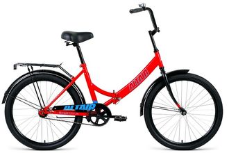 Дорожный велосипед ALTAIR CITY 24 красный, голубой, рама 16