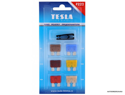 Предохранитель Tesla набор вилка-стандарт (5-25, 6шт. + щипцы) F222
