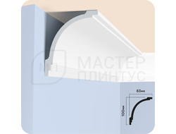 КАРНИЗ ПОЛИСТИРОЛ HI WOOD CI30V1 30ММ Х 30ММ Х 2,0М.
