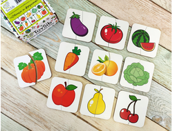 Картинки-половинки ЛАЙТ "Овощи-фрукты"