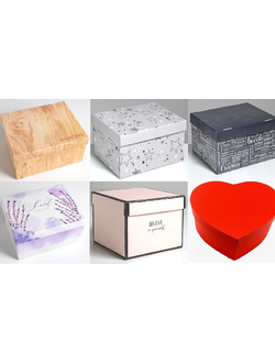 Коробка подарочная S, МИКС