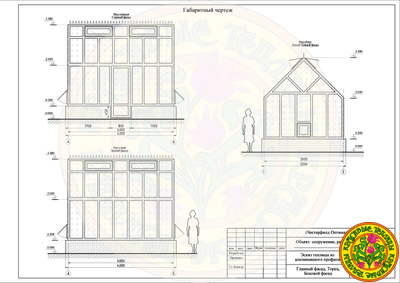Базовая комплектация теплицы ЧЕСТЕРФИЛД ОПТИМАЛ размером 4000 х 3000 мм