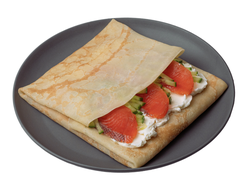 блин с красной рыбой