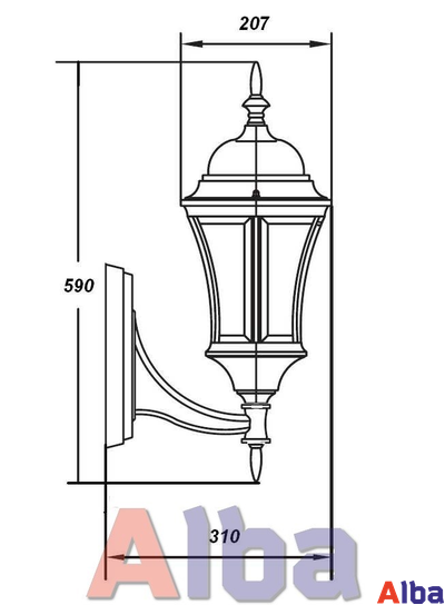 Astoria 301 L BG Парковый светильник