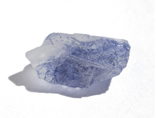 Кварц, дюмортьерит в кварце, кристалл, Бразилия (13*8*5 мм, 0,6 г) №18700