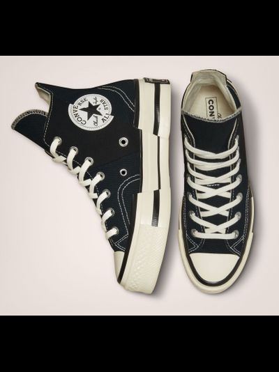 Кеды Converse Chuck 70 Plus черные высокие на платформе