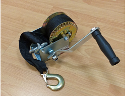 Лебедка ручная шестеренчатая (трос - ремень) 450кг, 8,5м, FA 737016