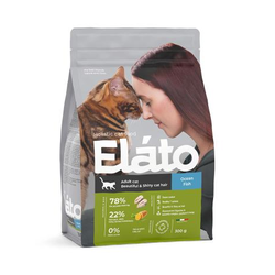 Elato (Элато) корм для кошек с рыбой для красивой шерсти 300 г