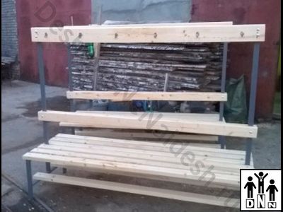 Скамейка для раздевалки 1м, двухсторонняя DNN