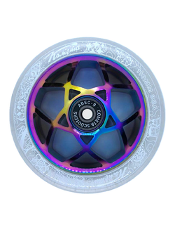 Колёса для самоката Комета Атом Прозрачный / Неохром