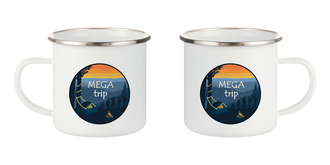 Кружка эмалированная "MEGA trip"