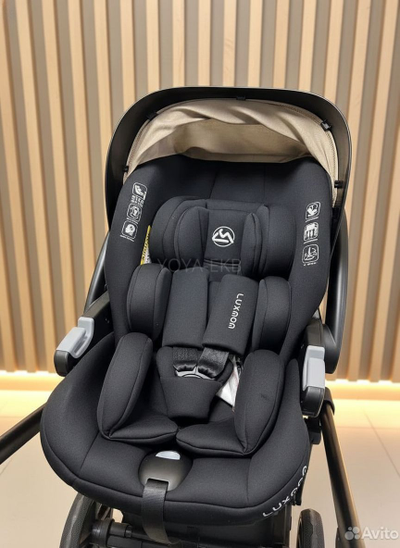 Детская коляска 3 в 1 Luxmom 710 Бежевый