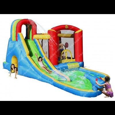 Батут Happy Hop и водная горка «Всплеск волны»