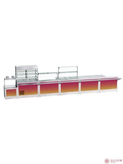 Прилавок для столовых приборов и подносов Abat ПСПХ-70Х