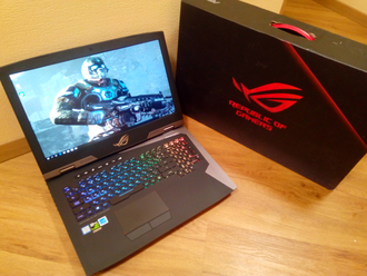 ASUS ROG CHIMERA G703GS-E5049T ( 17.3 FHD IPS 144Hz i7-8750H GTX1070(8Gb) 16Gb 1Tb + 512SSD )