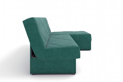 ДВУСПАЛЬНЫЙ РАСКЛАДНОЙ ПРУЖИННЫЙ УГЛОВОЙ ДИВАН-КРОВАТЬ НЕВАДА, НА НОЖКАХ, МЕТАЛЛОСКЕЛЕТ, СО СПАЛЬНЫМ МЕСТОМ И МЕХАНИЗМОМ КЛИК-КЛЯК, БЕЗ ПОДЛОКОТНИКОВ