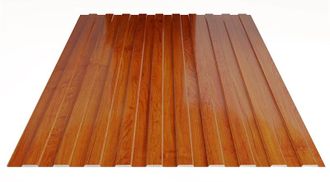 Профлист С8 Золотой Орех "Суперглянец" 0,4мм  1,5м/2м