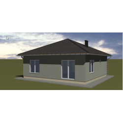 Одноэтажный дом с двумя спальнями 69м² (S23)