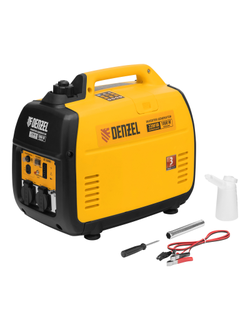 Генератор инверторный GT-2200iS, 2.2 кВт, 230 В, бак 4 л, закрытый корпус, ручной старт Denzel