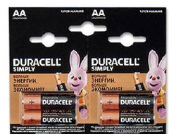 Батарейка алкалиновая AA LR6 1.5V Duracell Basic MN1500,