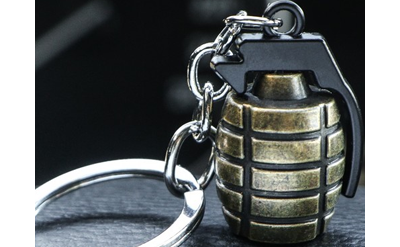 Брелок «ГРАНАТА», металл БРОНЗА