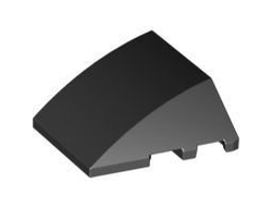 Wedge 4 x 3 Triple Curved No Studs, Black (64225 / 4539743 / 6009018)
