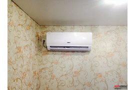 Стандартная установка кондиционера мощность 7000/9000 BTU