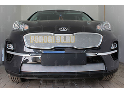 Защита радиатора KIA Sportage IV 2018- chrome верх PREMIUM
