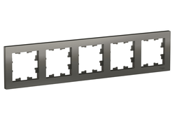 Рамка 5-постов, сталь, серия Atlas Design