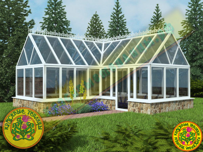 Зимняя теплица Мария I 6000 х 6000 х 3000 мм