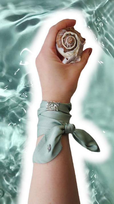 Шарф шелковый AQUA Collection