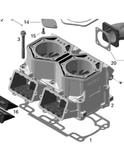 Блок Цилиндров оригинал BRP 420413041/420413044/420623242,/420623246 для BRP LYNX/Ski-Doo