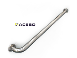 Поручень прямой настенный крепление на две стены 800 мм