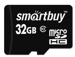 Smartbuy  32Gb micro SD (без адаптера) Class10