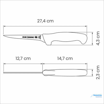 Нож обвалочный (жёсткий) Professional Master 13см. 24635/085