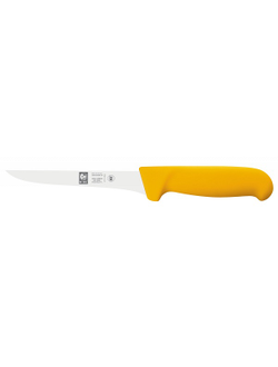 Нож обвалочный 150/275 мм. изогнутый желтый Poly Icel  /1/